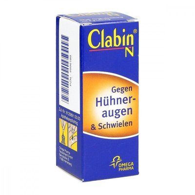 Clabin N - раствор для заживления бородавок и мозолей(8 г) (Германия) 105322 фото