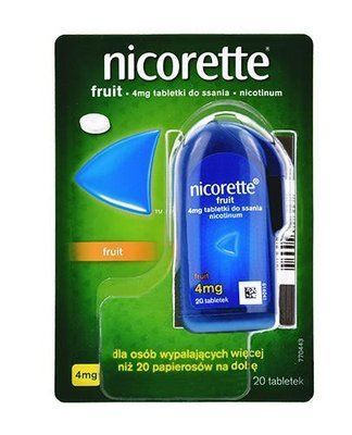 NICORETTE Fruit 4 mg &mdash; 20 табл 105223 фото