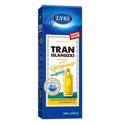 Tran Islandzki - омега-3 с витаминами, лимонно-мятный аромат, 240 мл 103073 фото