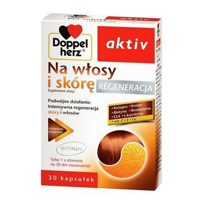 Doppelherz aktiv для волос и кожи Regeneracja, 30 таб 101173 фото