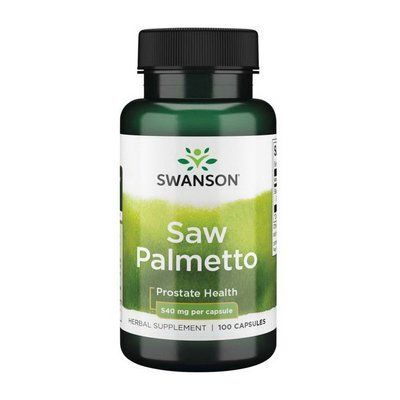 Saw Palmetto екстракт, Sabal мінор, 540 мг - вітаміни для здоров'я передміхурової залози, 100 кап. 104524 фото