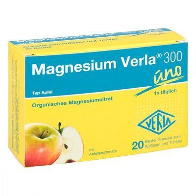 Magnesium Verla Uno 300 Apple &mdash; біологічно активна добавка, що забезпечує організм магнієм, 20 шт. 105839 фото