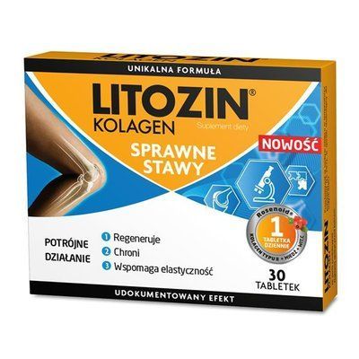 Litozin Kolagen - для регенерації суглобового хряща, 30 таб. 102375 фото