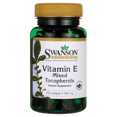 Vitamin E Mixed Tocopherols - вітамін E у вигляді суміші токоферолів, 267 мг, 100 кап. 102775 фото