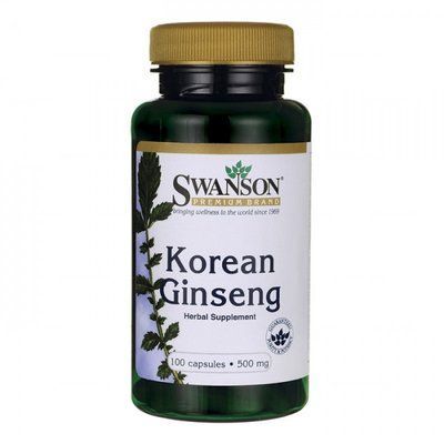 Korean Ginseng - корінь женьшеню, 500 мг, 100 кап. 102675 фото
