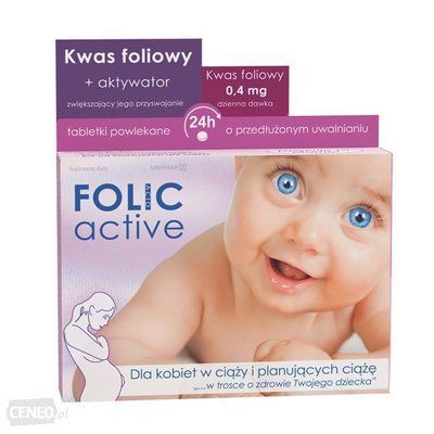 FOLIC ACTIVE - фолієва кислота з вітамінами, 30 таб. 104326 фото