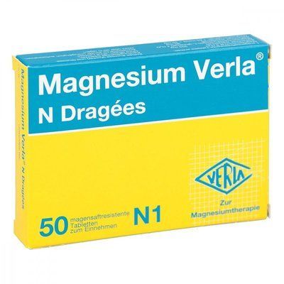 Magnesium Verla N Dragees &mdash; магній дає змогу заповнити добову потребу та заповнити його дефіцит, 50 шт. 105840 фото