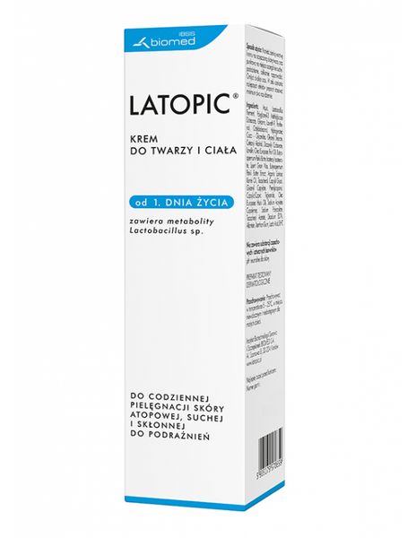 Latopic - крем для обличчя і тіла з першого дня життя, 75 мл 101576 фото