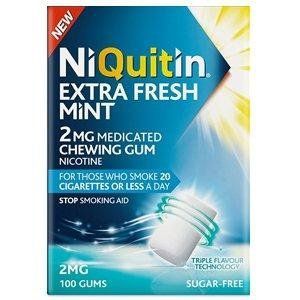 Niquitin Mint - жувальна гумка від нікотинової залежності, 2 мг, 100 шт. 103827 фото