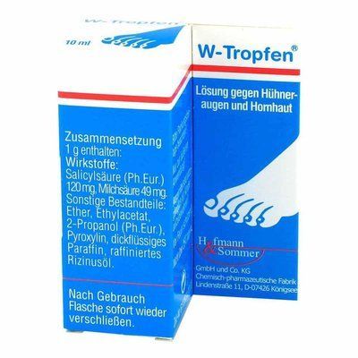 W-tropfen - раствор против мозолей и эпидермиса (10 мл) (Германия) 105327 фото