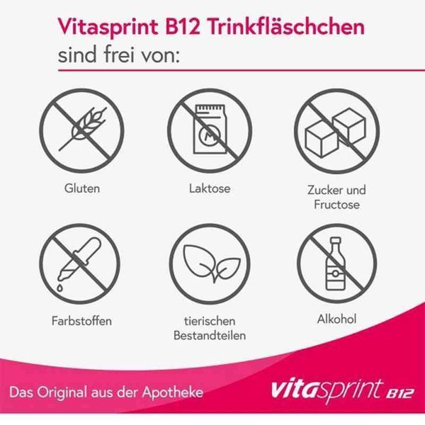 Vitasprint B12 - для зміцнення та покращення загального стану організму питні ампули (100 шт.) (Германия) 104978 фото