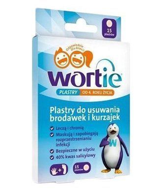 Wortie Advanced - Пластыри для удаления бородавок и кондилом с 4 лет, 15 шт. 105295 фото
