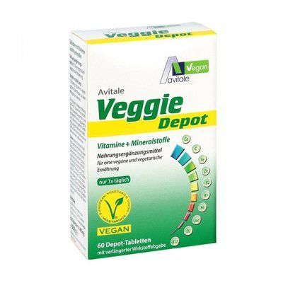 Avitale Veggie Depot - комплекс витаминов и минералов для веганов и вегетарианцев, 60 таб. 104795 фото
