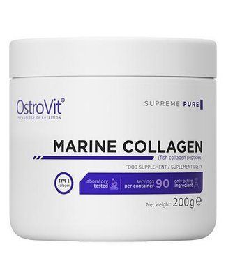 OstroVit Supreme Pure Marine Collagen - представляет собой порошкообразную пищевую добавку ,200 г 105468 фото