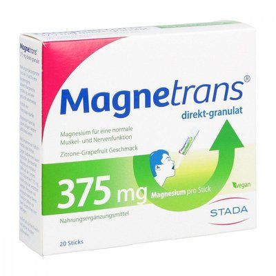 Magnetrans direkt 375 mg granulat &mdash; біологічно активна харчова домішка, що містить магній, 20 шт. 105847 фото