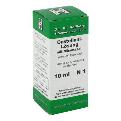 Castellani mit Miconazol Loesung &mdash; розчин під час грибкових уражень стоп, 10 мл 102335 фото