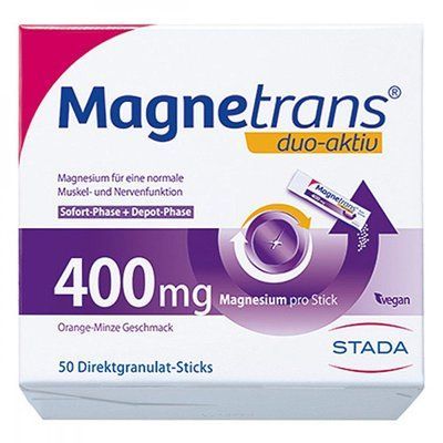 Magnetrans duo-aktiv 400 mg &mdash; біологічно активна харчова добавка, що містить магній, 50 шт. 105849 фото