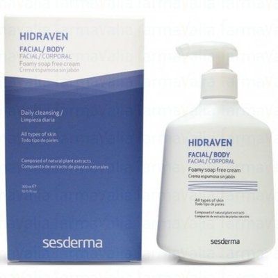 Sesderma Hidraven Foamy Soap Free Cream &ndash; Крем-пінка для вмивання обличчя і тіла Гидравен, 300 мл 102035 фото