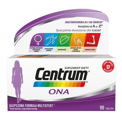 CENTRUM ONA - для здоровья женщины, 90 таб. (термін кінець листопада 2022 року) 105235 фото