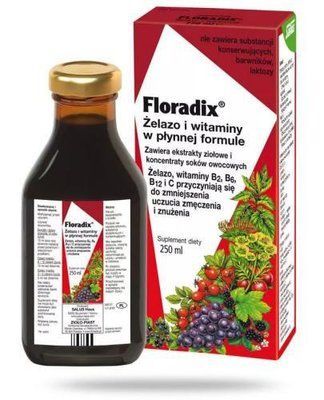 Floradix - тонік залізо і вітаміни, 250 мл 102686 фото