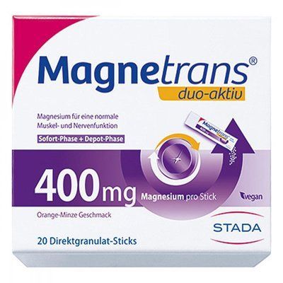 Magnetrans duo-aktiv 400 mg &mdash; біологічно активна харчова добавка, що містить магній, 20 шт. 105850 фото