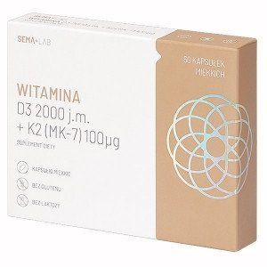 Witamina D3 + K2 (MK-7) - витамин К2 и D3 для здоровья костей и зубов, 60 кап. 102787 фото