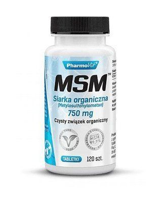 PharmoVit Siarka organiczna 750 mg - Органическая сера 750 мг Для суставов, 120 таблеток 105472 фото