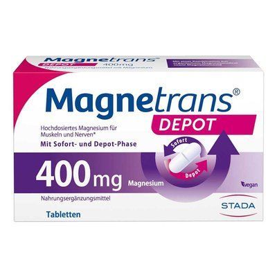 Magnetrans Depot 400 Mg &mdash; активна харчова добавка, що містить магній із двофазною технологією, 20 шт. 105851 фото