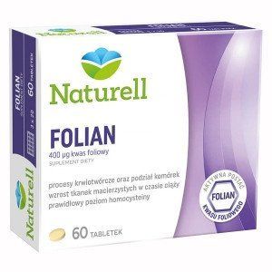 NATURELL Folian Forte - 800 мкг фолієвої кислоти, 30 таб. 104888 фото