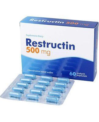 Restructin 500 mg - БАД Реструктин 500 мг улучшает состояние суставов, 60 кап 105473 фото
