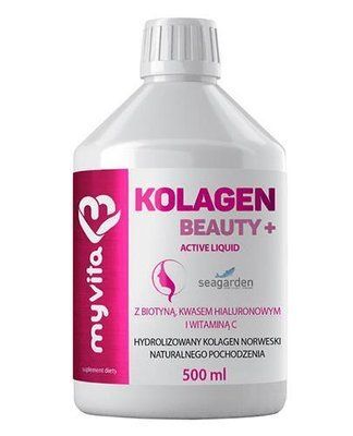 MyVita Kolagen Beauty + Active Liquid - жидкий коллаген в дозе 10 000 мг, 500 мл 105423 фото