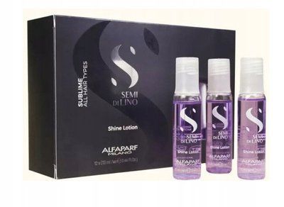 Alfaparf Semi Di Lino Sublime Shine Lotion - Ампули живильні для догляду за всіма типами волосся 12x13 мл 105138 фото