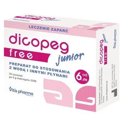 Dicopeg Junior Free - при хронических запорах и кишечных расстройствах у младенцев с 6 мес., 30 саше 105694 фото