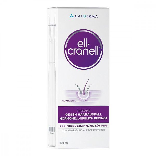 Ell-Cranell (Эль Кранель) - продукт для ухода за кожей головы, используемый при гормональном облысении, 100 мл 101838 фото