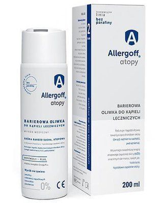 Allergoff Atopy - бар'єрне масло для лікувальних ванн, 200 мл 104939 фото