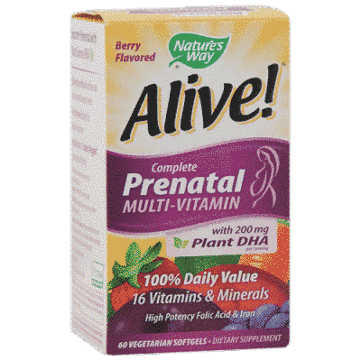 Nature's Way Prenatal Multi, Повний допологової мультивіт, мінерали, фрукти і овочі, 60 капсул 104289 фото