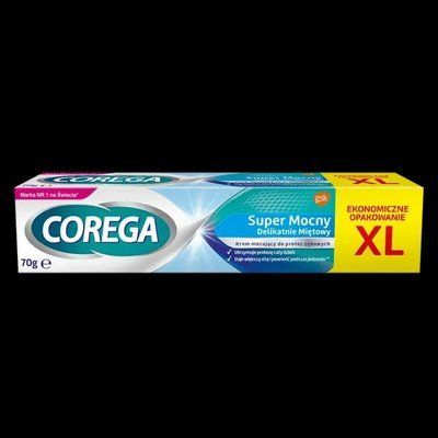 Corega Super Strong Dental Light Mint Крем для фіксації зубних протезів , 70 г 105189 фото