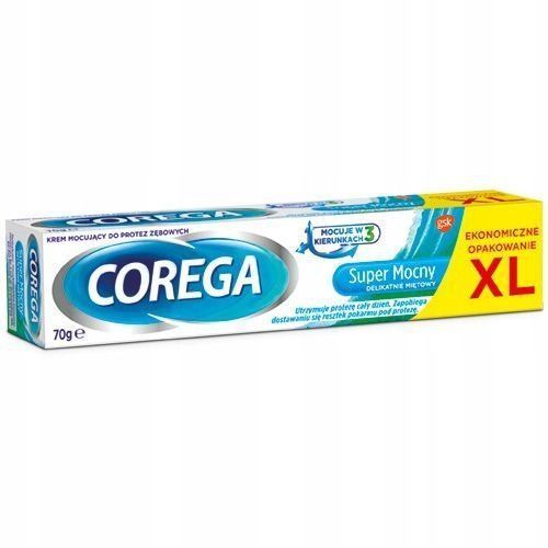 Corega Super Strong Dental Light Mint Крем для фіксації зубних протезів , 70 г 105189 фото