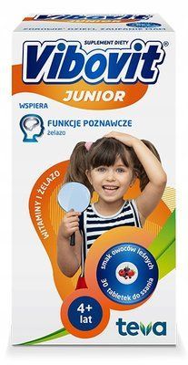 Vibovit Junior - вітаміни і залізо для дітей у віці від 4 років, 30 таб. 103940 фото