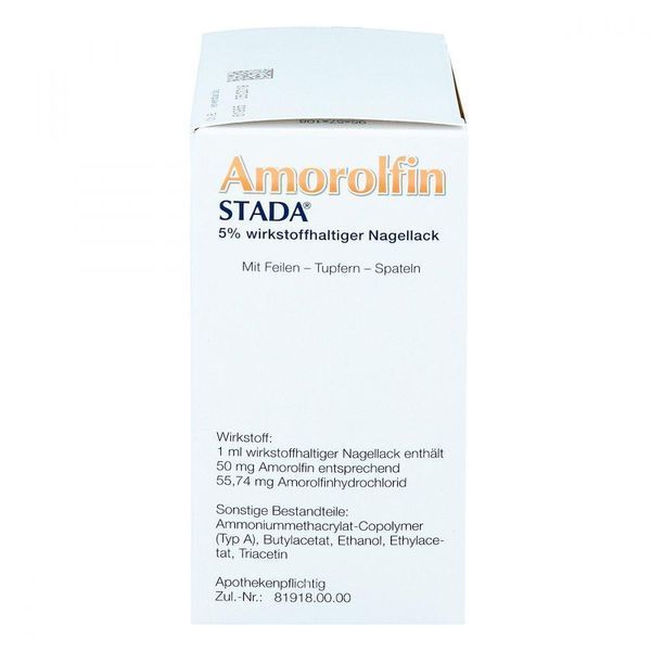 Amorolfin Stada 5% - протигрибковий лак для нігтів 5 мл 102190 фото