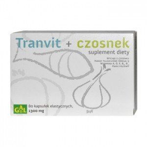 Tranvit + czosnek &mdash; риб'ячий жир з екстрактом часнику та вітамінами, 80 кап. 103096 фото