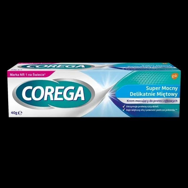 Corega Super Strong крем-фіксатор, суперсильний, злегка м'ятний, 40 г 105196 фото