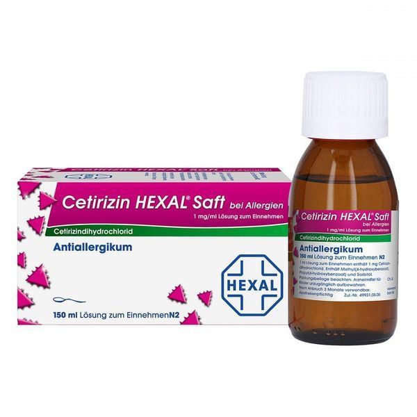 Cetirizin Hexal Saft - сироп от аллергии, 150 мл 104841 фото