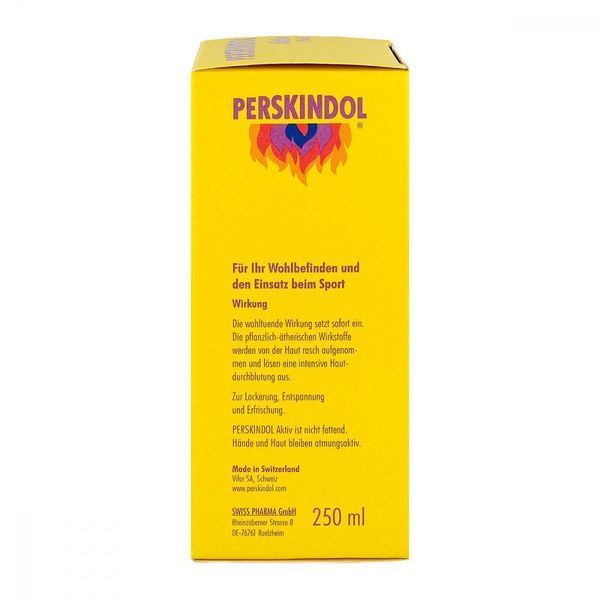 Perskindol Active Fluid призначена для застосування до і після важких фізичних навантажень, 250 ml 105091 фото