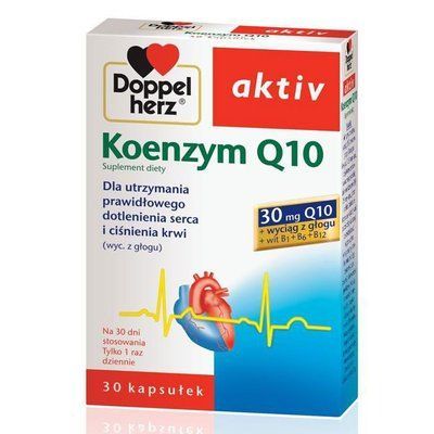Doppelherz aktiv Koenzym Q10 - коензим Q10 з вітамінами групи B, 30 кап. 102647 фото