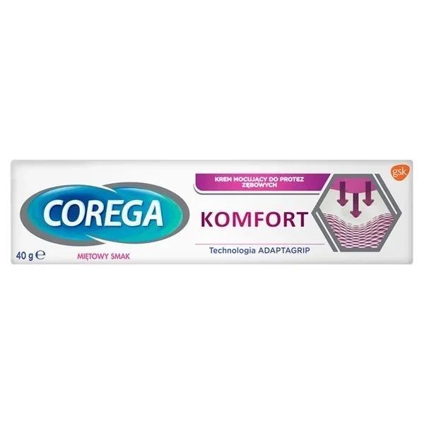 Corega Komfort крем для фіксації зубних протезів, м'ята, 40 г 105197 фото
