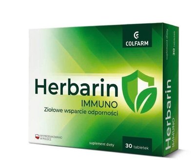 HERBARIN IMMUNO - для повышения иммунитета организма, 5 трав, 30 таб. 104548 фото