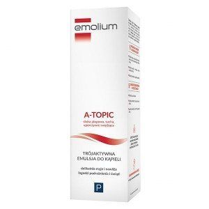 Emolium A-Topic - емульсія для купання - відновлення сухий, атопічної шкіри з 1 місяця, 200 мл 103999 фото