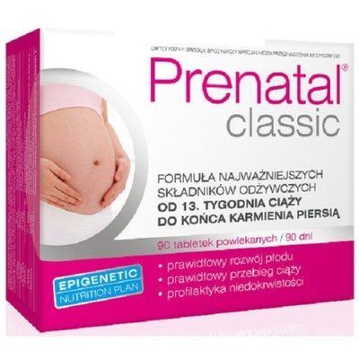 PRENATAL CLASSIC Пренатальна Класичні, 90 таблеток 104300 фото