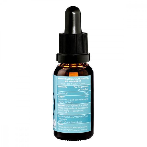 BjokoVit Vitamin D3 800 IE - витамин D3 растительного происхождения, 20 мл 104800 фото
